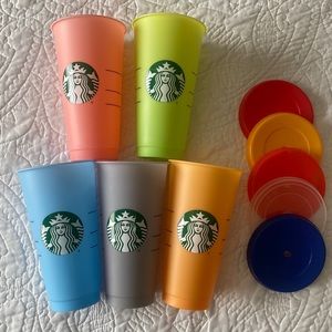 5 Starbucks Color Changing Cups